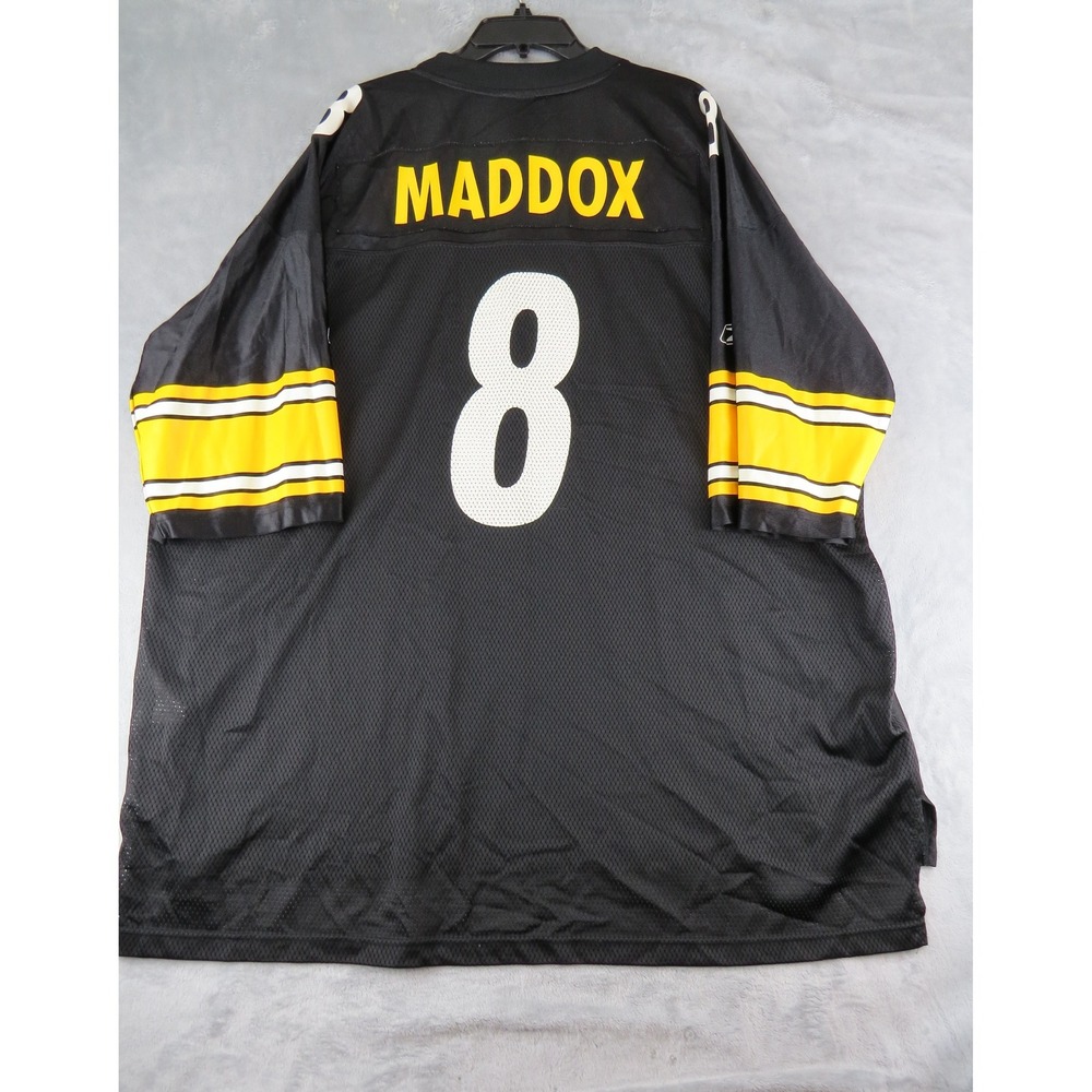 Reebok Pittsburgh Steelers‎ Maddox Number 8 NFL Football Jersey Black 3XL